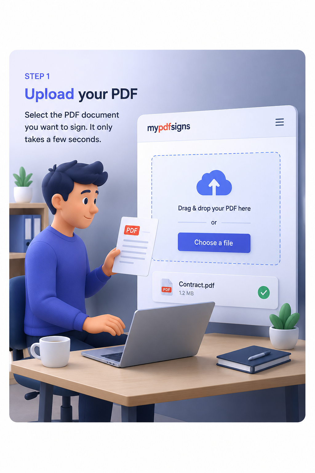 01 — Upload your PDF